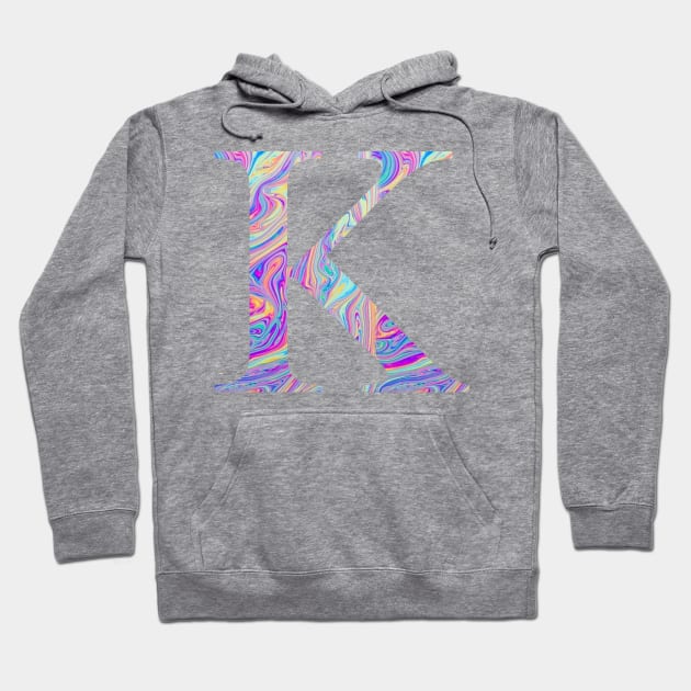 Kappa Sorority Letter Sticker Hoodie by aterkaderk